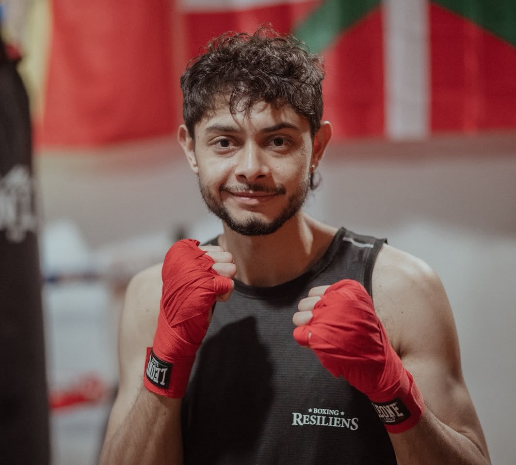 Marlon Cruz, boxeador del equipo de competición de Resiliens
