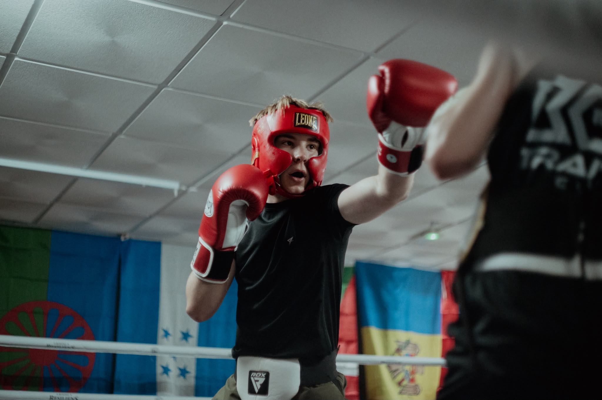 Ruben, boxeador del equipo de competición de Resiliens